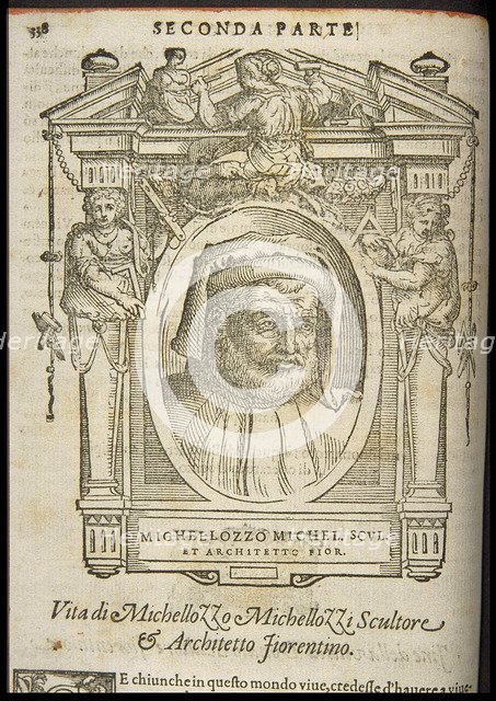 Michelozzo di Bartolomeo Michelozzi. From: Giorgio Vasari, The Lives of the Most Excellent Italian P