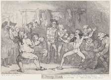 A Fencing Match, December 29, 1788., December 29, 1788. Creator: Thomas Rowlandson.
