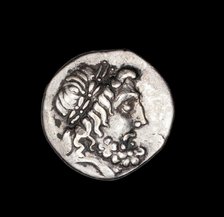 Drachm (Coin) Depicting the God Zeus, 196-146 BCE. Creator: Unknown.
