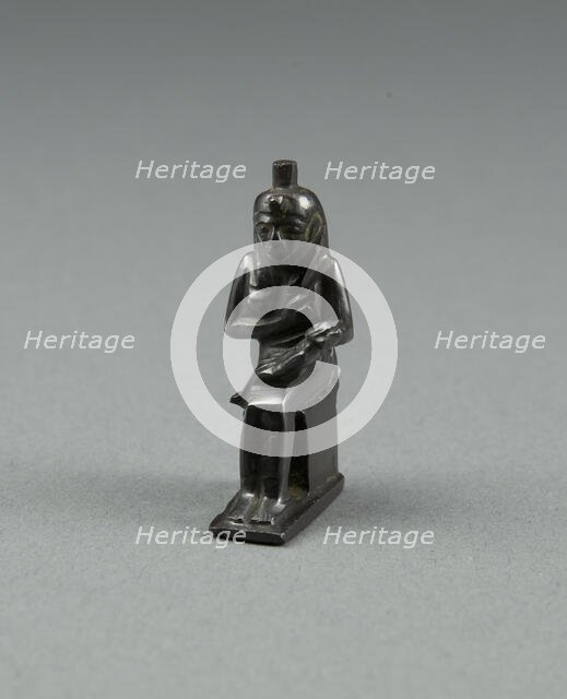 Amulet of the Goddess Isis Nursing the God Horus, Egypt, Third Intermediate Period, Dynasty 25... Creator: Unknown.