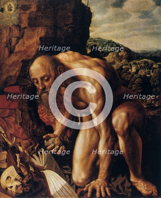 'St Jerome', 1543.  Artist: Jan Sanders van Hemessen