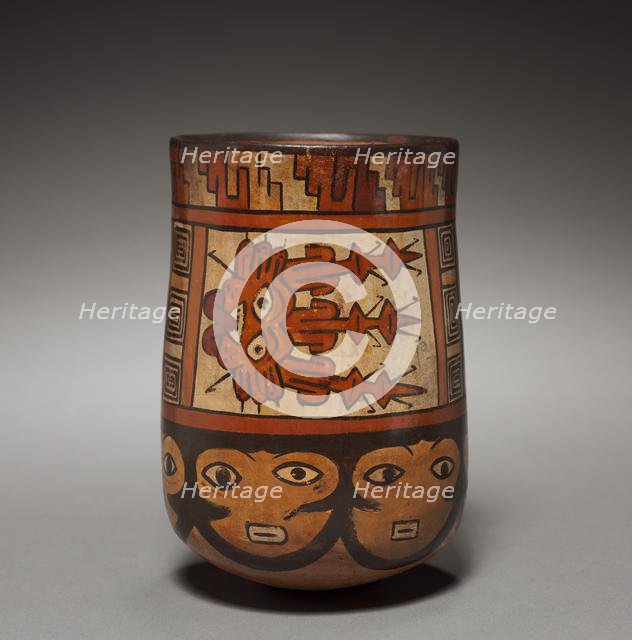 Vessel with Female Faces, 100 BC-700. Creator: Unknown.