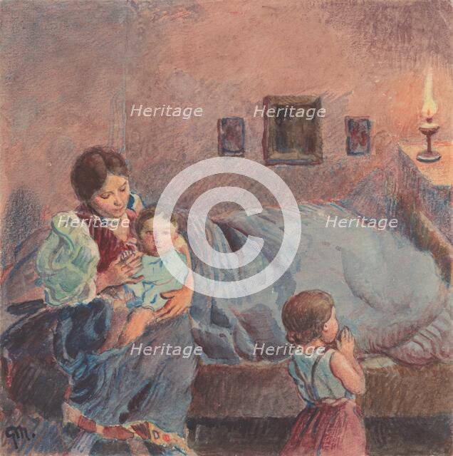 20.- Before going to bed, 1932. Creator: Gustav Mally.