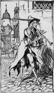 'The Pied Piper of Hamelin', (1934). Artist: Arthur Rackham.