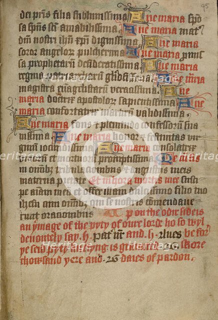 Decorated Text Page, about 1480-1490. Creator: Unknown.