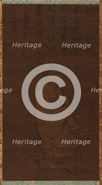 Bodhidharma Crossing the Yangzi on a Reed, 15th century. Creator: Unknown.