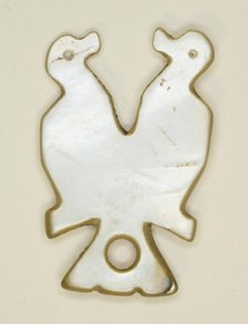 Amulet in the Shape of Two Mirror-Imaged Birds, Byzantine Period (4th-7th century). Creator: Unknown.
