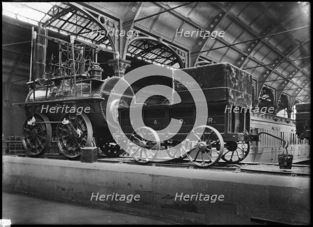 Locomotion No 1, York Railway Station, 1900-1940. Creator: Edwin Dockree.