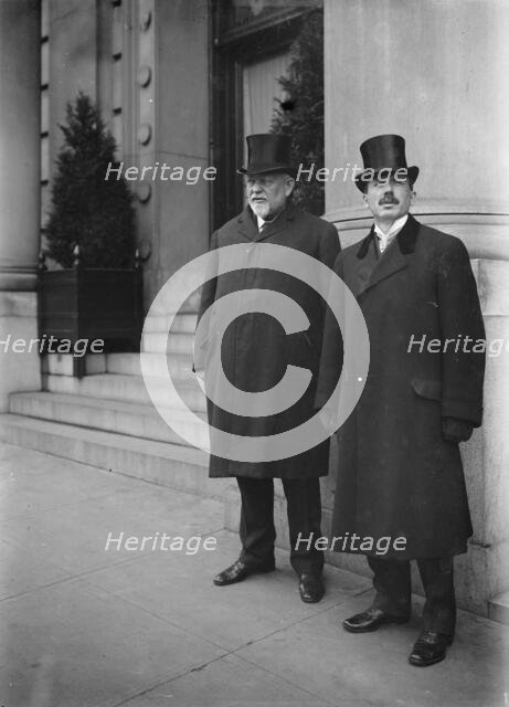 Francis E. McGovern, Governor of Wisconsin, Right, with Gov. Carey of Illinois, 1912. Creator: Harris & Ewing.