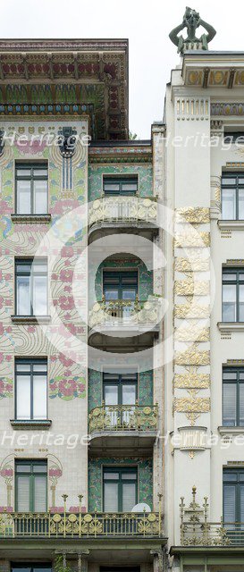 Wienzeilenhauser, Vienna,  Austria, (1898), 2015. Artist: Alan John Ainsworth.