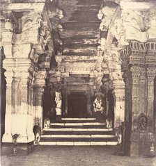 Entrance to the Thousand Pillared Mundapam in the Great Pagoda, January-March 1858. Creator: Captain Linnaeus Tripe.