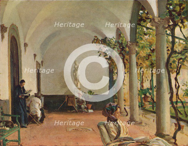 'Villa Torre Galli The Loggia', 1910. Artist: John Singer Sargent.