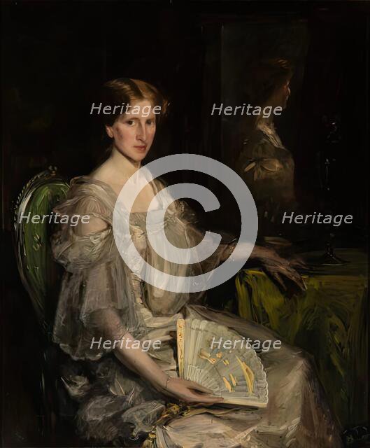 The Ivory Fan, c1906. Creator: Douglas Strachan.