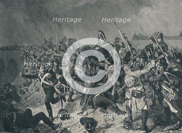 'Battle at Znaim, July 11, 1809', (1896).  Artist: M Haider.