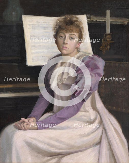 Ragnhild Juel, probably 1892. Creator: Lily Christie.