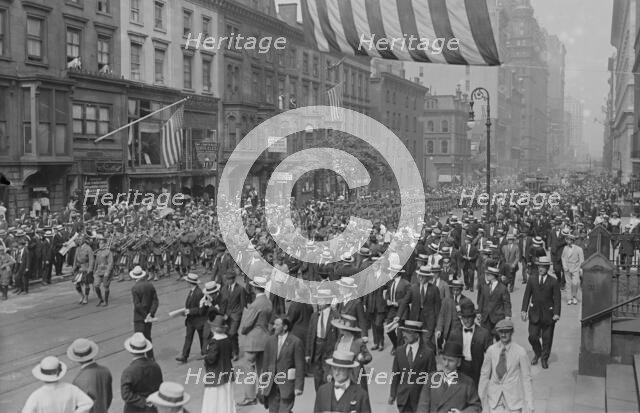 Kilties in New York, July 1917. Creator: Bain News Service.