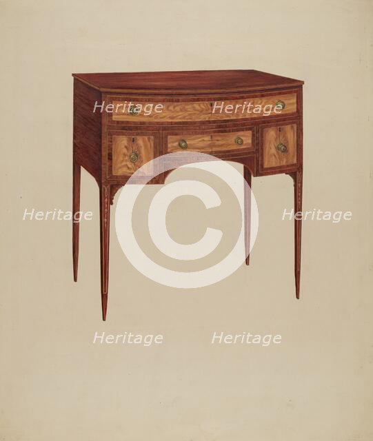 Dressing Table, c. 1938. Creator: Charles Henning.