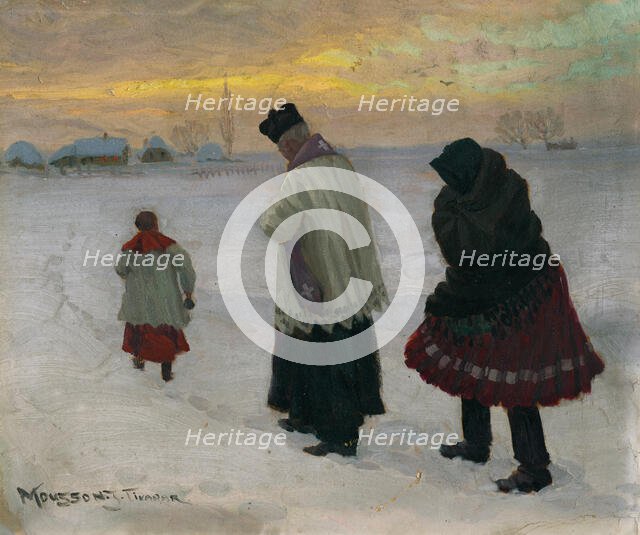 To the Last Anointing, before 1918. Creator: Teodor Jozef Mousson.