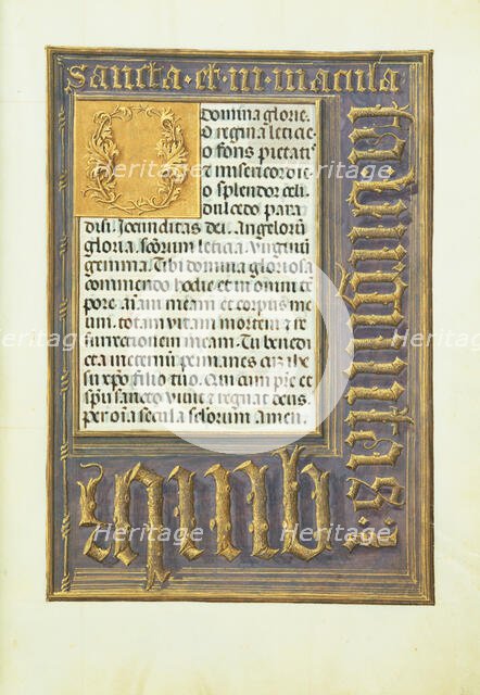 Decorated Text Page; Spinola Hours, about 1510-1520. Creator: Unknown.