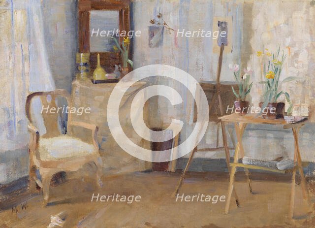 In the Atelier, 1880-1889. Creator: Maria Wiik.
