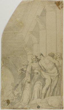 Christ Healing the Sick at the Pool of Bethesda, 17th century. Creator: Unknown.