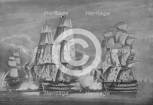 'Capture of the 'Rivoli', c1813. Artist: John Heaviside Clark.