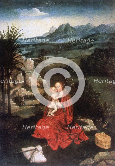 'The Rest on the Flight into Egypt', (detail), c1500-1524. Artist: Joachim Patinir