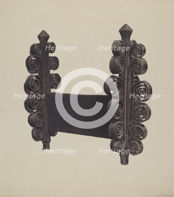 Wrought Iron Ornament, 1935/1942. Creator: Mauvell.