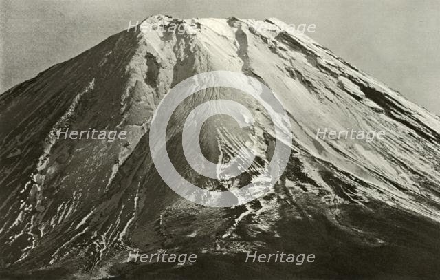 'The Crest of Fuji', 1910. Creator: Herbert Ponting.