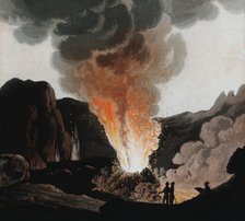 Vesuvius erupting, Italy, c1815. Artist: Unknown