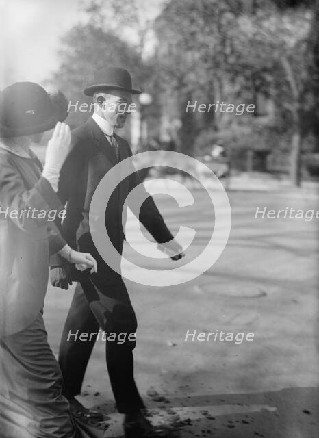 Francis B. Sayre with Jessie Wilson, 1914.  Creator: Harris & Ewing.