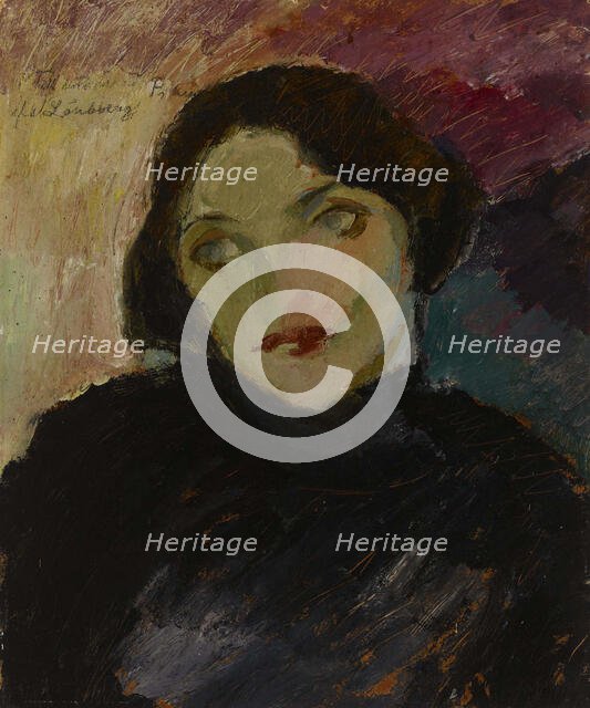 Portrait of Hilja Ramstedt, 1915. Creator: William Lonnberg.