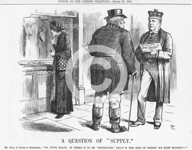 'A Question of Supply', 1884. Artist: Joseph Swain