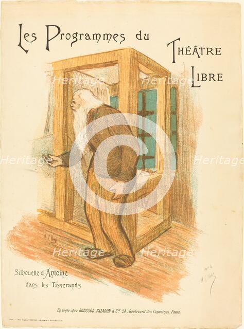 Les Programmes du Théâtre Libre, c. 1893. Creator: Henri-Gabriel Ibels.