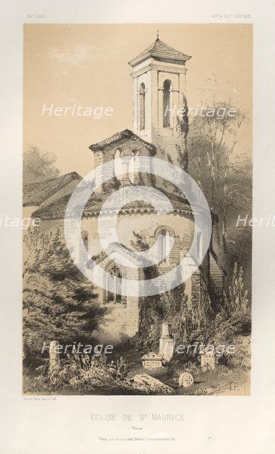 ...Pl.14, Eglise de St. Maurice (Vienne), 1860. Creator: Victor Petit (French, 1817-1874).