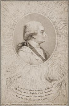 Portrait of the dancer and choreographer Jean Georges Noverre (1727-1810), 1810. Creator: Saunders, Joseph (active Early 19th cen.).