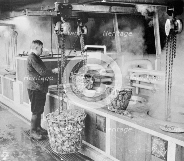 Billingsgate market, London, (c1930s?). Artist: Unknown