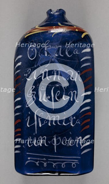 Cordial Bottle, c1775-1810. Creator: Unknown.