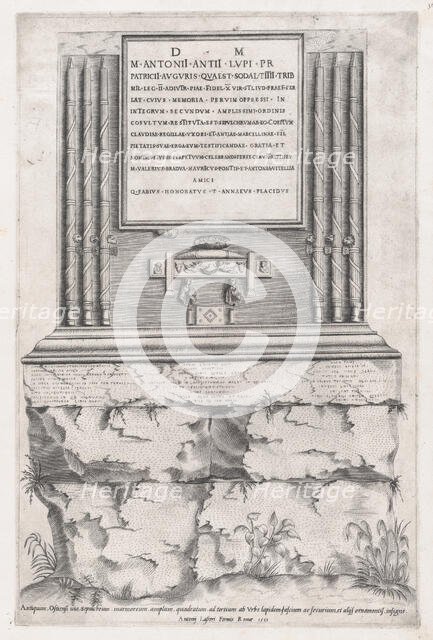 Speculum Romanae Magnificentiae: Sepulchre of Lupus, 1551., 1551. Creator: Anon.