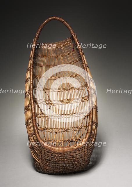 Cradle Basket, c 1875- 1910. Creator: Unknown.