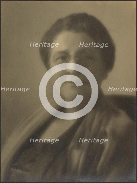 Portrait of a Woman Wearing Spectacles, 1907-1943. Creator: Louis Fleckenstein.