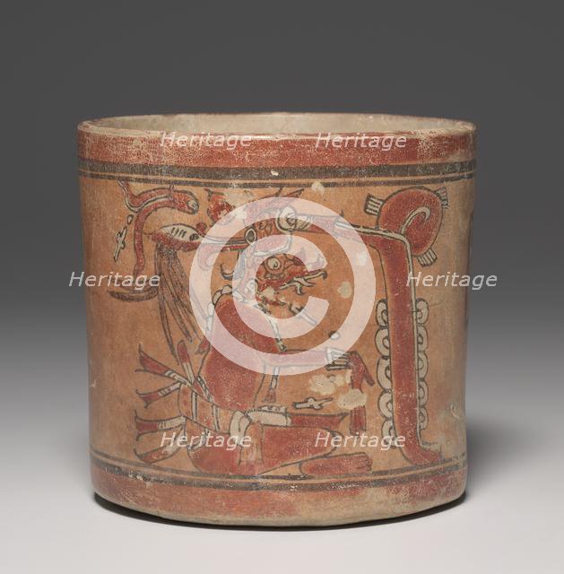 Cylinder Vessel with Deities, 600-900. Creator: Unknown.