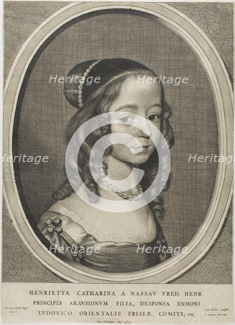 Henrietta Catharina of Nassau, n.d. Creator: Cornelis de Visscher.