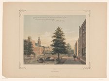 View of the Rapenburg in Leiden, 1854. Creator: Gerardus Johannes Bos.