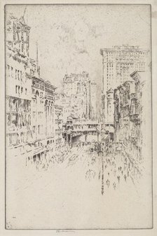 Forty-Second Street, 1904. Creator: Joseph Pennell.