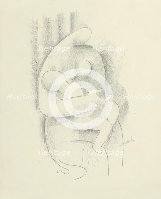 Mother with child, 1932-1934. Creator: Mikulas Galanda.