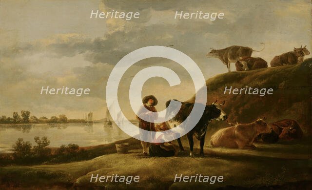 Cattle by a River. Creator: Aelbert Cuyp.