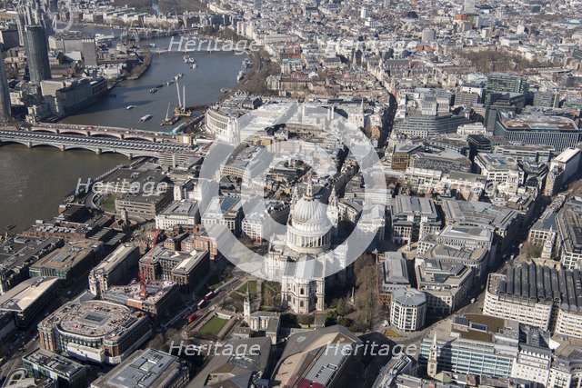 St Paul's Cathedral and the City of London, 2018. Creator: Historic England Staff Photographer.