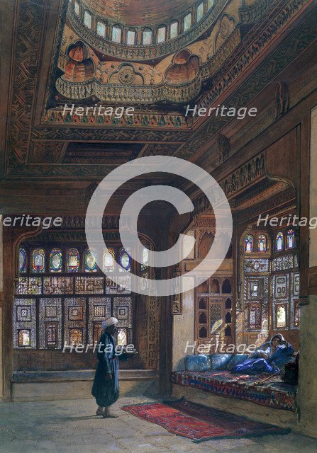 'The Harem of Sheikh Sadat, Cairo', 1870. Artist: Frank Dillon