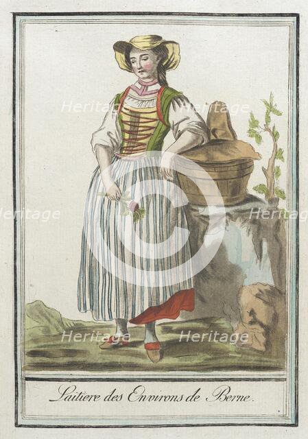 Costumes de Différents Pays, 'Laitiere des Environs de Berne', c1797. Creator: Jacques Grasset de Saint-Sauveur.